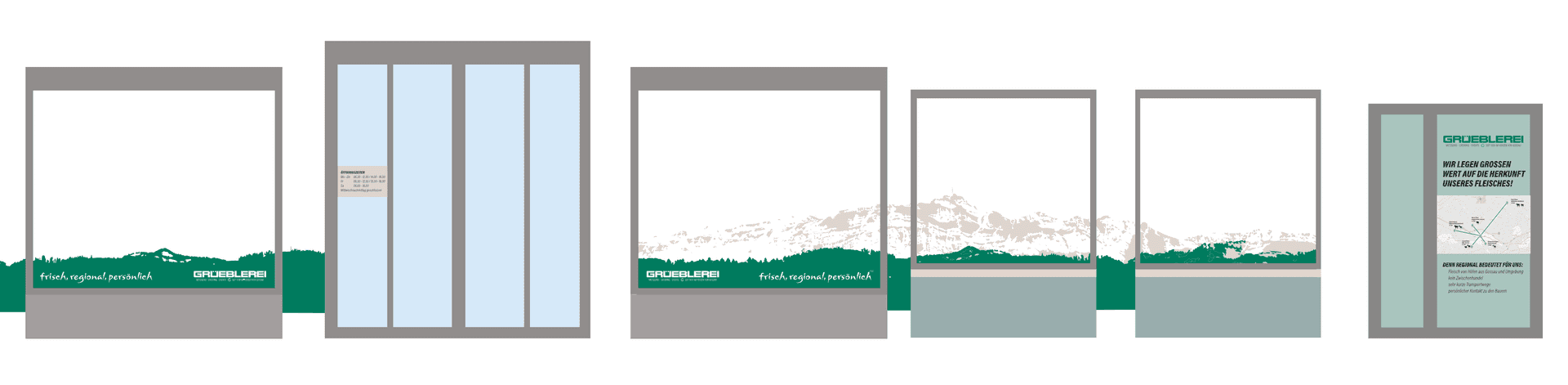 Schaufensterbeschriftung — Grafik & Design von b-emotion