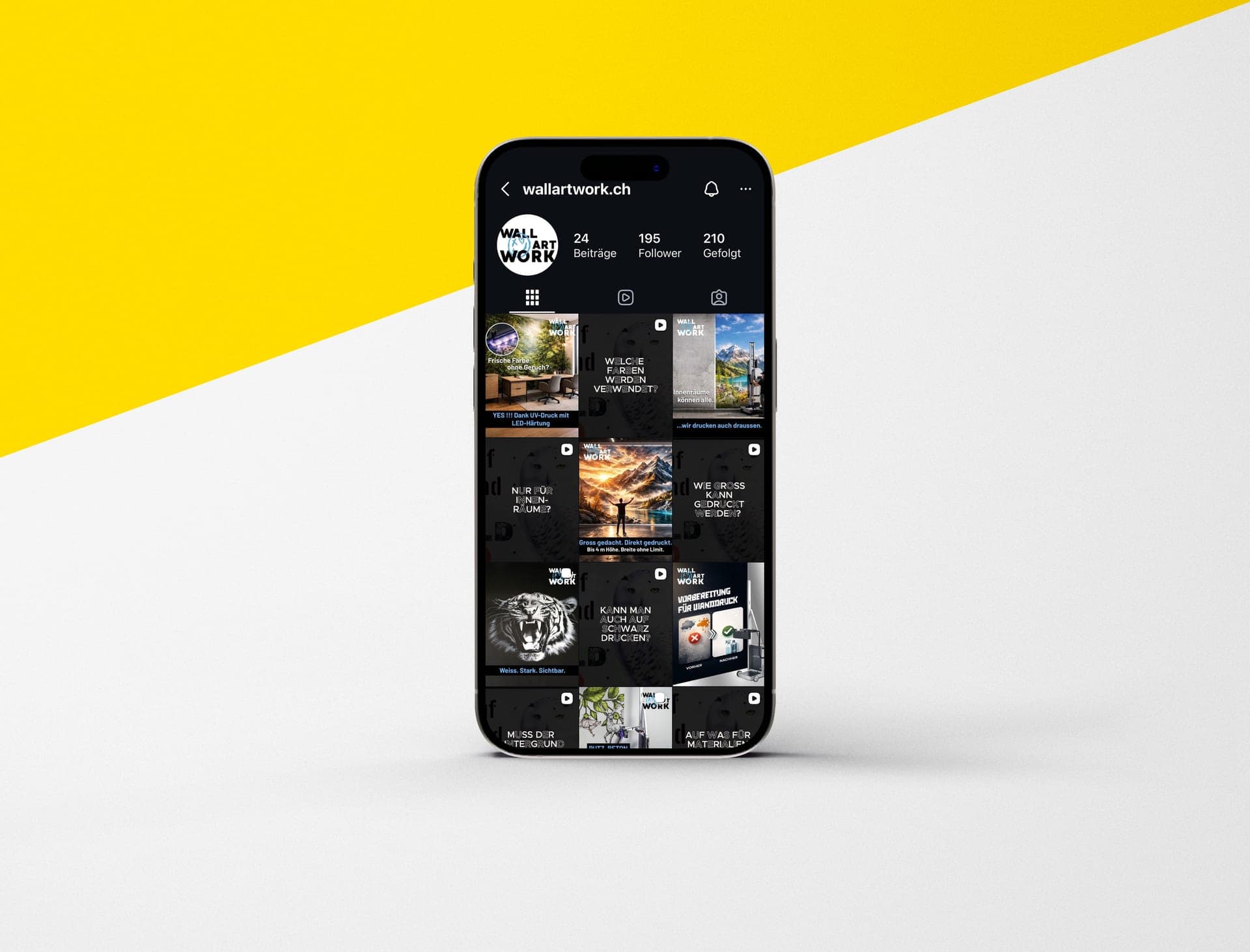 Social-Media-Mockup Wallart — b-emotion